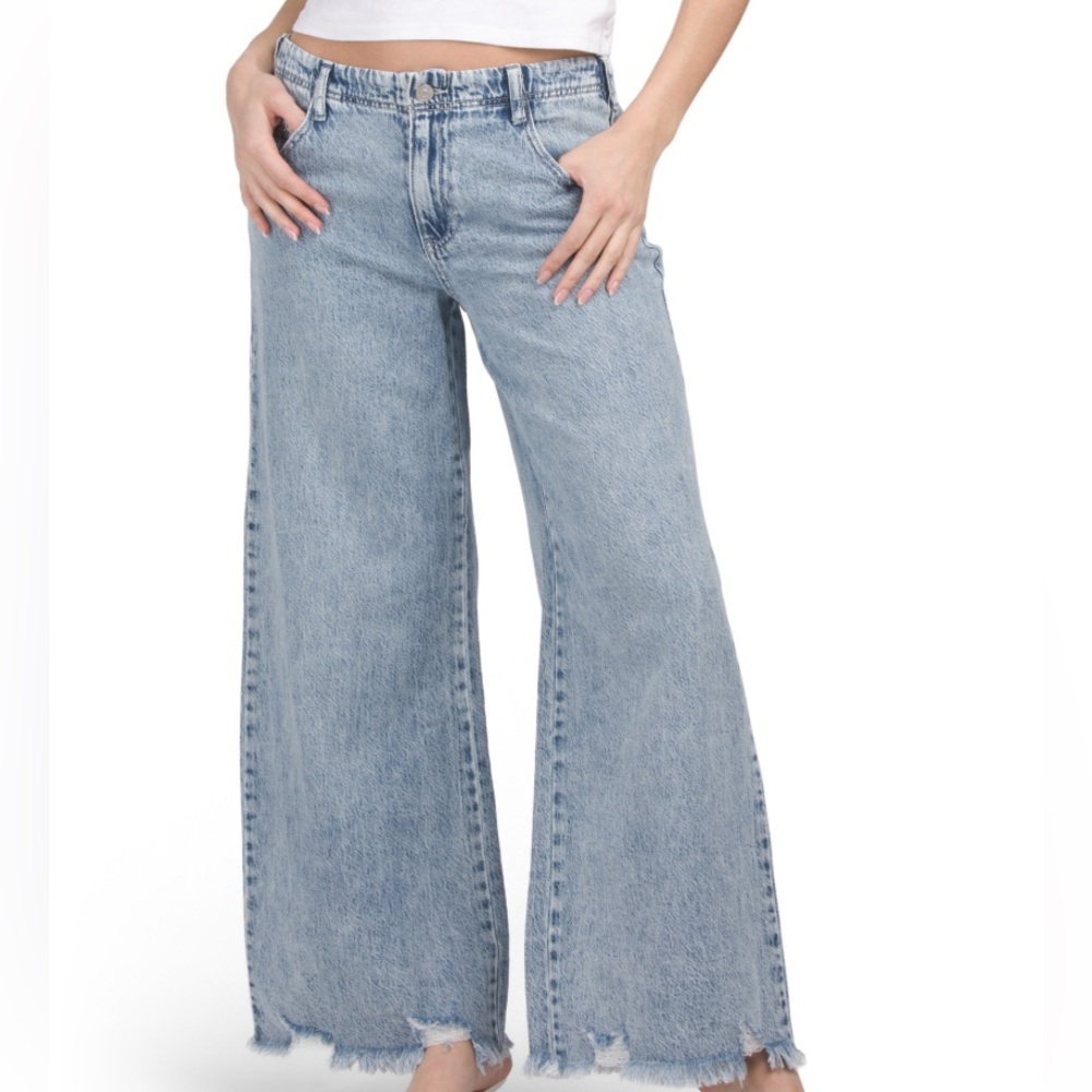 Rewash Light Blue High-Waisted Baggy Jeans